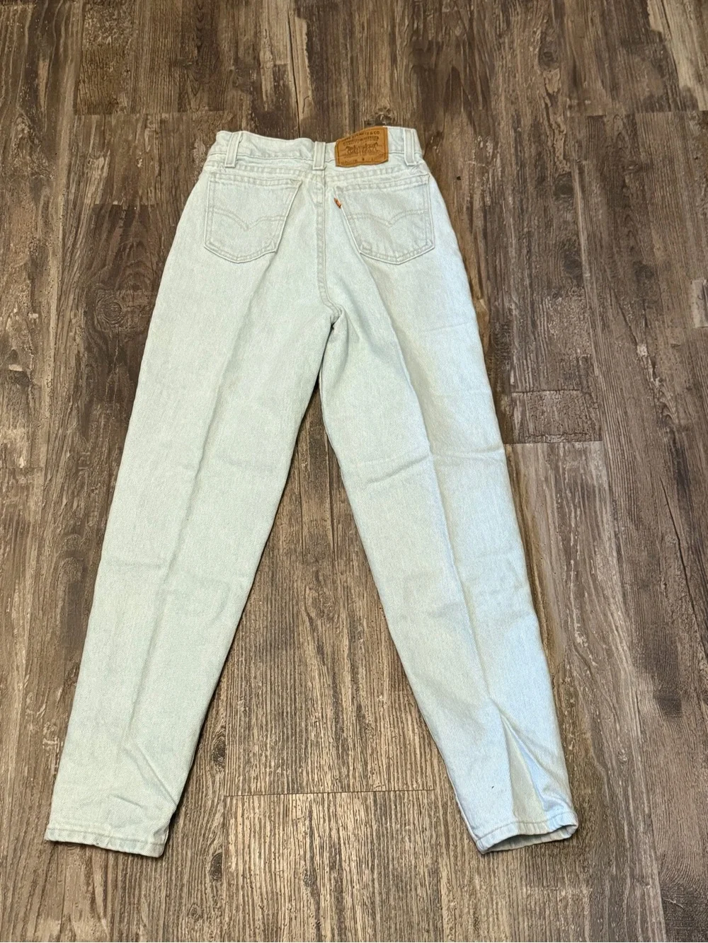 Vintage Kids Levis Size 12 Slim Light Washed  Orange Tab Denim Jeans USA